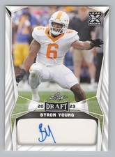 Byron Young 2023 Leaf Draft Autographs Tennessee Volunteers