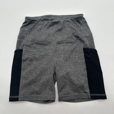 C&C California Cargo Shorts Leggings Girls XS Gray & Black Logo .#35522