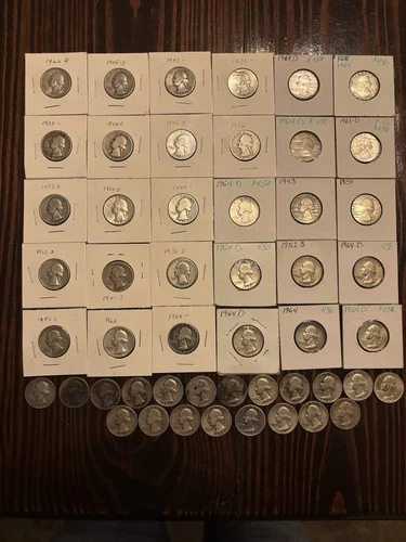 50-90% Silver Washington Quarters