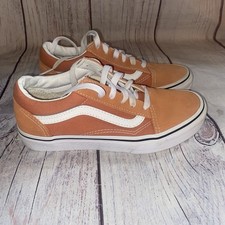 Vans Old Skool Youth Girls US 4.5 EU 36 Peach Orange Canvas Sneakers