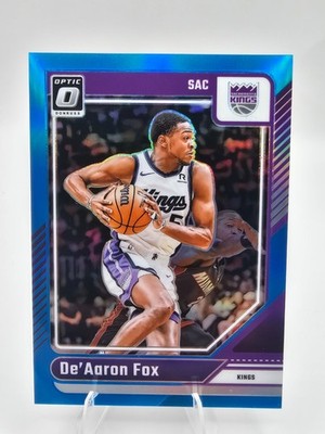 2024-25 Donruss Optic De Aaron Fox Aqua Prizm /225 Sacramento Kings