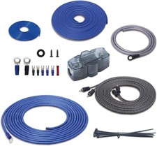 True 4 Gauge Complete CCA Amplifier Wiring Kits with OFC RCA Cable