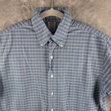 Brooks Brothers Makers Regent Shirt 16 33 Made in USA Supima Cotton Blue Plaid