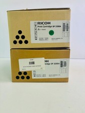 2 Genuine Ricoh SP 3200SF Black Toner 402888, 407172
