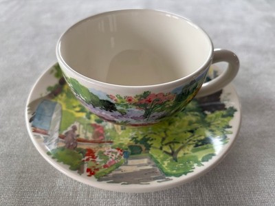 4 Kaffee- /Tee Gedecke Tasse und Untertasse GIEN Giverny RARITÄT