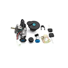 Motorcycle Electrical Ignition Switch Fuel Gas Cap Cover Seat Key Lock Set for 