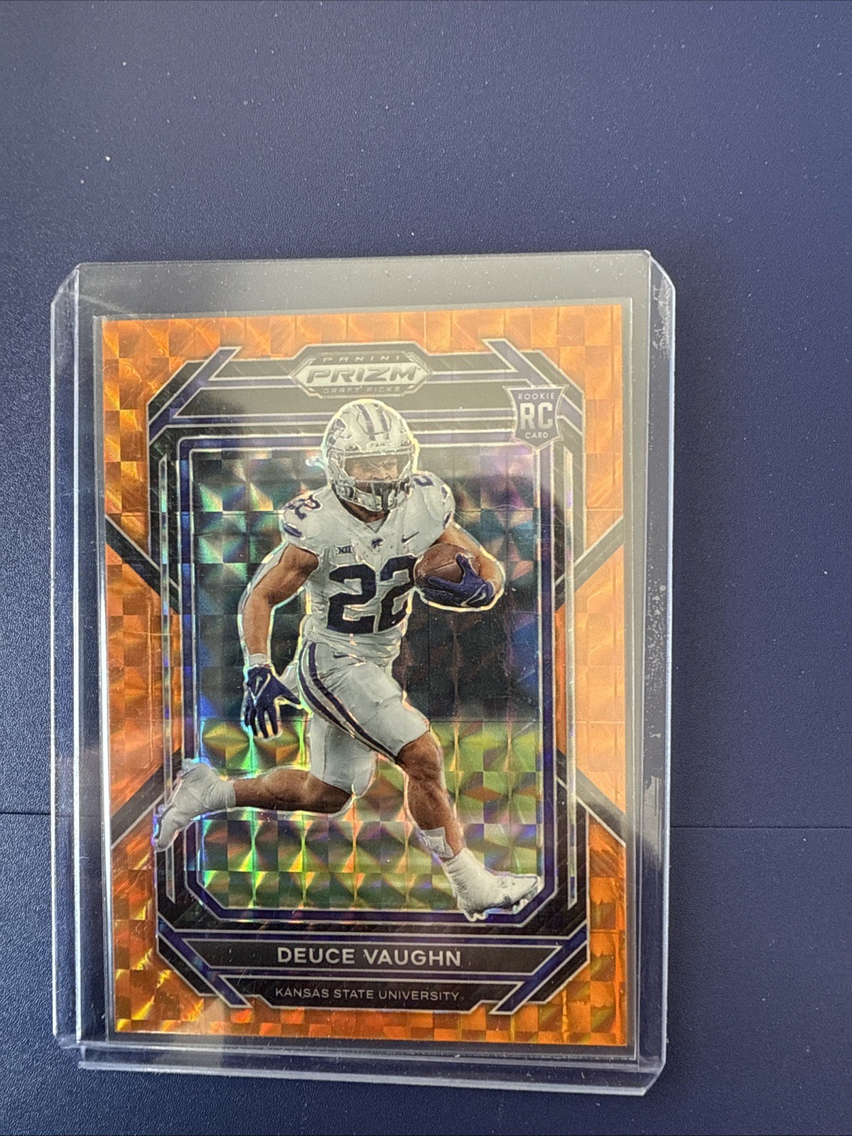2023 Panini Prizm Draft Picks Deuce Vaughn #126 (RC) - Orange Finite 13/39