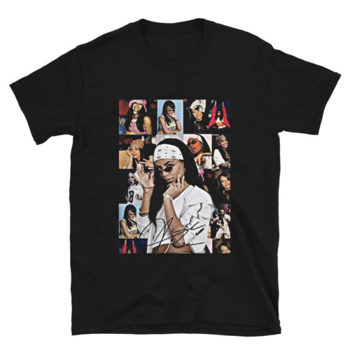 Aaliyah T-Shirt, Unisex Vintage 90s Tee Rapper hip hop - Picture 1 of 3