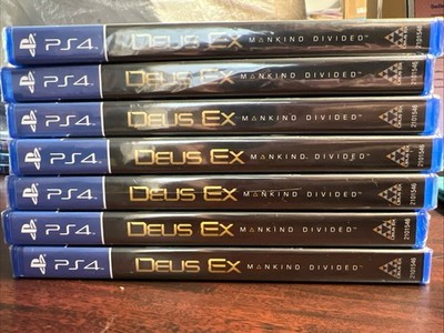 LOT OF 7 Deus Ex Mankind Divided Day 1 US Ver Video Game for PS4 Playstation 4