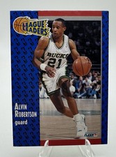 1991-92 Fleer Alvin Robertson #222 Milwaukee Bucks League Leaders