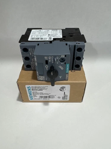 SIEMENS 3RV2011-0HA10 .55-.8A AMP MANUAL MOTOR STARTER CIRCUIT BREAKER