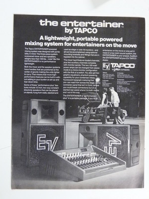 Vintage Zeitschriftenanzeige 1982 EV TAPCO Mischbatterie