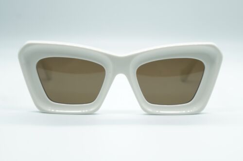 NEW LOEWE LW40145I 25E WHITE AUTHENTIC SUNGLASSES FRAMES 52-21 - Picture 2 of 4