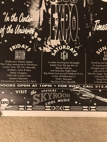 Club Expo New York City 1990s METROPOLIS Poster 19 x 24 Xenon Space Art Deco - Picture 3 of 3