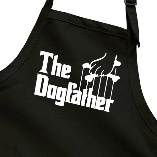 The Dogfather Dog Dad Godfather Funny Father's Day Gift Apron Full-Length Pet - Picture 2 of 5