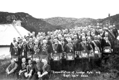 Ftt-70 Freimaurer, Logeweihe Kyle, 22. September 1933. Foto