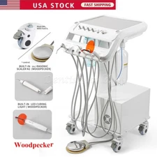 Portable Dental Mobile Delivery Unit System Treatment Air Compressor 4 Hole