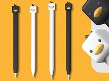 Apple Pencil Case / Cover for Ipad Tablet Touch Pen, Cute Duck design 2nd gen