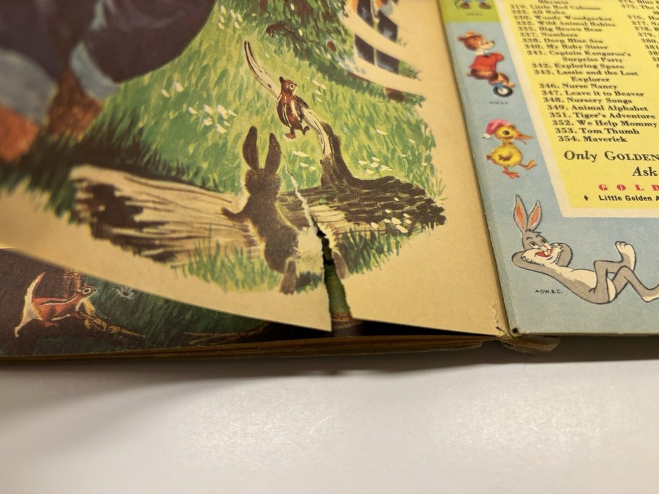 Smokey The Bear Smokey and His Animal Friends Little Golden Book 1960