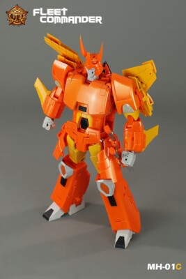 MHZ TOYS MH-01C Orange Hurricane Cyclonus 2.0 Action Figure Robot