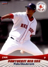 2011 Pawtucket Red Sox Choice #7 Felix Doubront Carabobo Venezuela Baseball Card