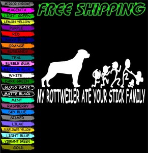 my rottweiler ate your stick family