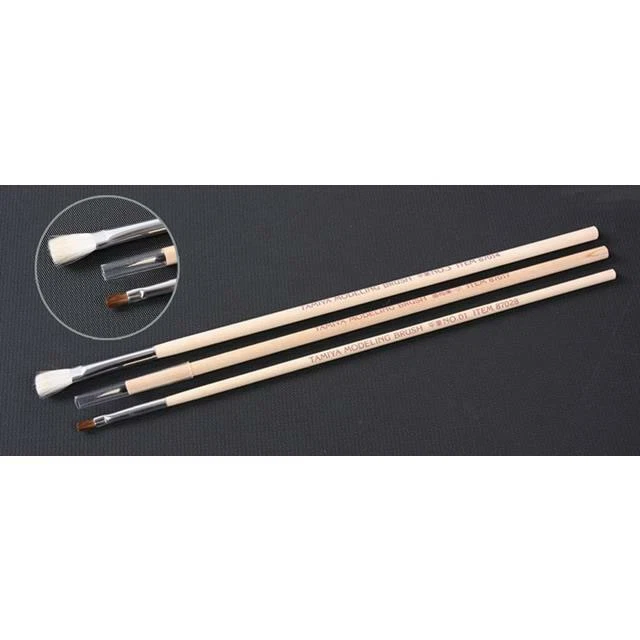 Tamiya Modelling Basic Paint Brush Set of 3 Brushes 87066