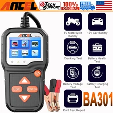 ANCEL 12V 6V Automotive Battery Tester Checker Load Volt Analyzer 100-2000 CCA