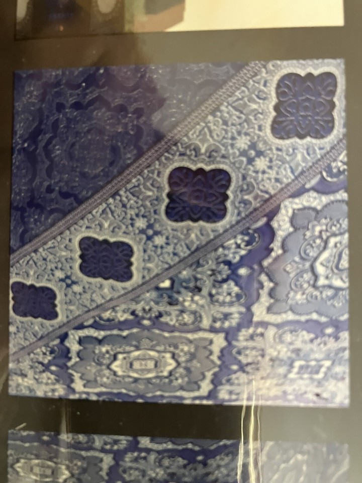 Christy England 1850 KING Duvet Cover Blue 108”X 96” Marrakesh 300