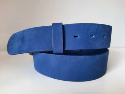 ♥umjuBELT Gürtel CARO Royal König blau blue weiches Nubukleder 80 85 100 105 110