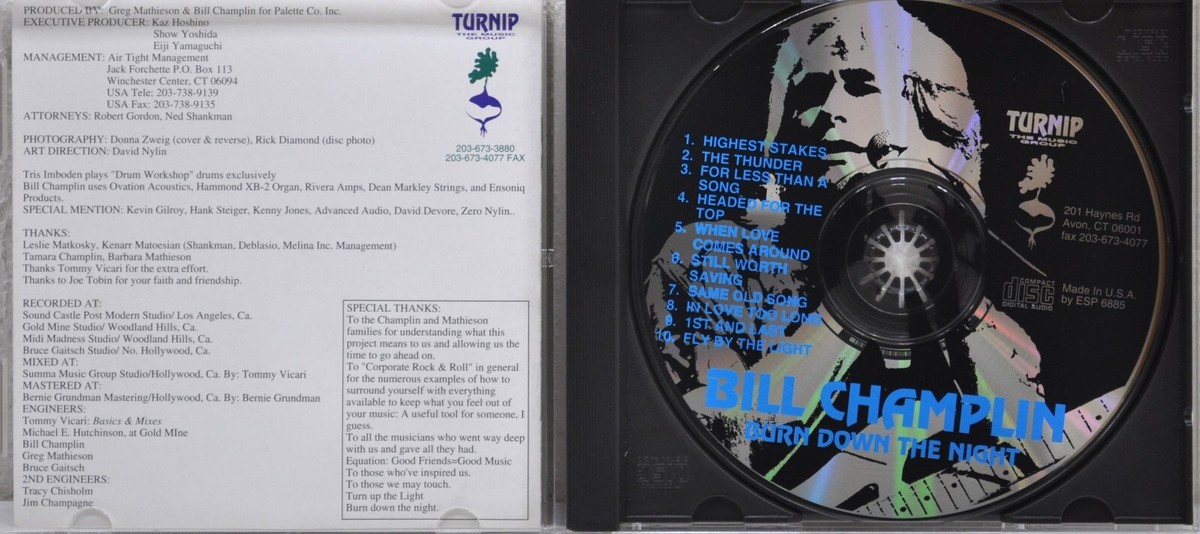洋楽 Bill champlin Burn down the night Burn Down the Night by Bill Champlin (2008-09-24) - Amazon