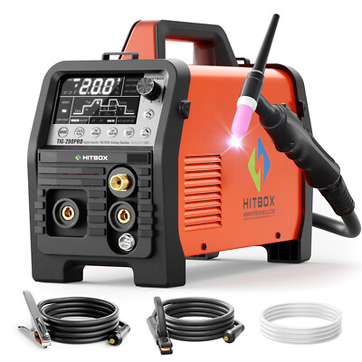 6-in-1 Cold TIG 200A Welding Machine, Pulse/SPOT/HF/Clean TIG, Rod Stick welder