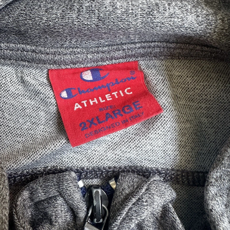 CHAMPION Herren Retro Trainingsjacke Gr. 2XL USA Sportjacke Pullover 19316 Grau - Bild 4 von 4