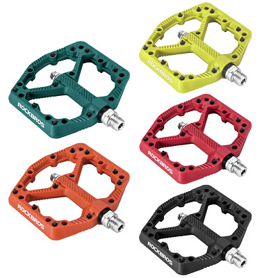 ROCKBROS Fahrradpedale Rutschfest 9/16'' MTB Flatpedale BMX Plattformpedale Nylon