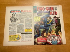 TWO GUN KID #79 art original comic cover proof 1966 MARVEL WESTERN 