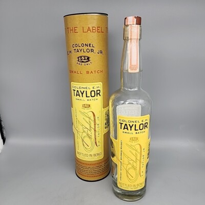 Colonel EH Taylor Small Batch Bourbon EMPTY TUBE & Bottle 