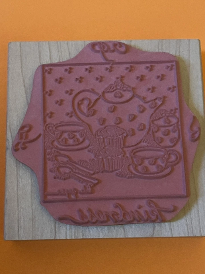 Резиновый штамп Stamps Happen Inc No50034 A Cup of Kindness чай и кексы - Изображение 3 из 4