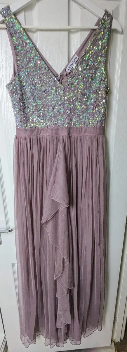 Sistaglam grey on sale maxi dress