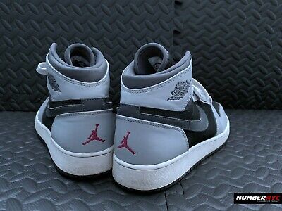 Nike Air Jordan 1 Retro High Top GG US 7.5Y WOLF GRAY BLACK 332148-009