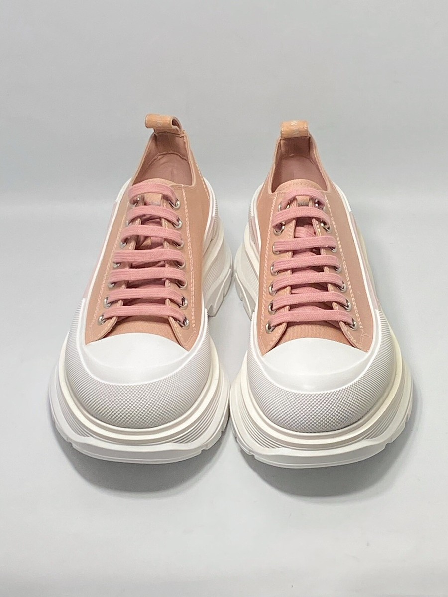 【送料&関税込】Alexander McQueen Two-tone Canvas Tread Slic Alexander McQueen Tread Slick Canvas High Top Platform