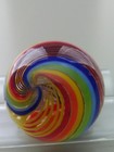 JODY FINE LARGE HAND MADE GLASS LATTICINO MARBLE APPX. 1.16 " — photo 1
