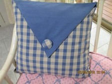 PAIR OF COTTON CUSHION COVERS MADE IN GERMANY