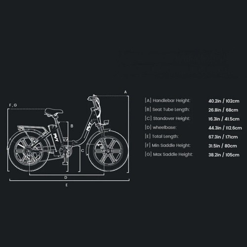 PVY LS20 20" Step-through City Electric Bike 250W Motor 48V 16.5AH Battery UK - Picture 7 of 12