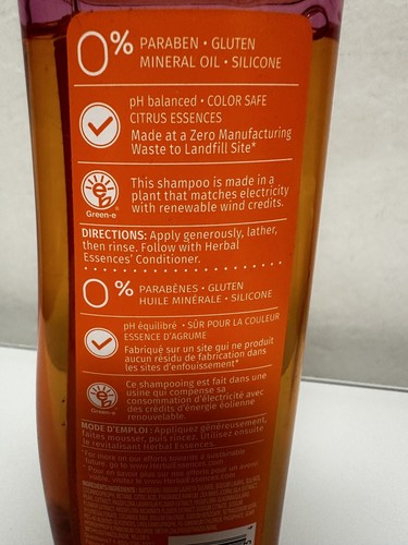 Herbal Essence Body Envy Shampoo 300 ml 10,1 OZ NUOVO Formula Originale CC - Foto 5 di 8