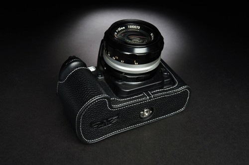 Funda protectora de cuero genuino con media cámara para cámara fotográfica Nikon f80 - Imagen 6 de 25