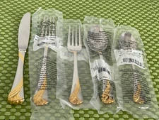 Lenox KELLY GOLD Stainless 18/8 Japan/Korea NEW Flatware SMART CHOICE