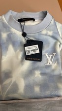 Louis Vuitton Mens L Blue/White Cloud Print C...