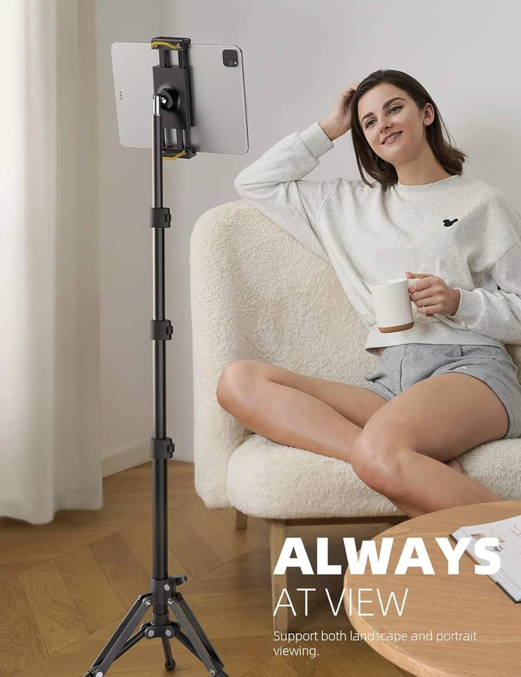 Lamicall Tablet Floor Tripod Stand - Tablet Holder Mount with Adjustable Heig... - image 2 of 4