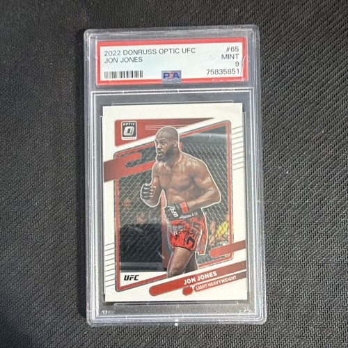 Panini 2022 Donruss Optic UFC Jon Jones #65 PSA 9 Graded Sports Card