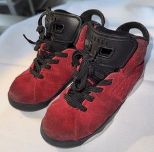 Kids Air Jordan 6 Red Suede Shoes 11c